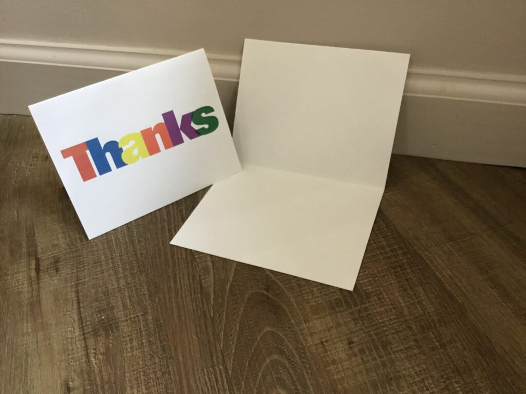Thank You Thanks…BLANK INSIDE Peeple Greeting Cards