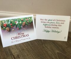 May the spirit of Christmas bring you peace, love, and happiness during this holiday season. Happy Holidays!