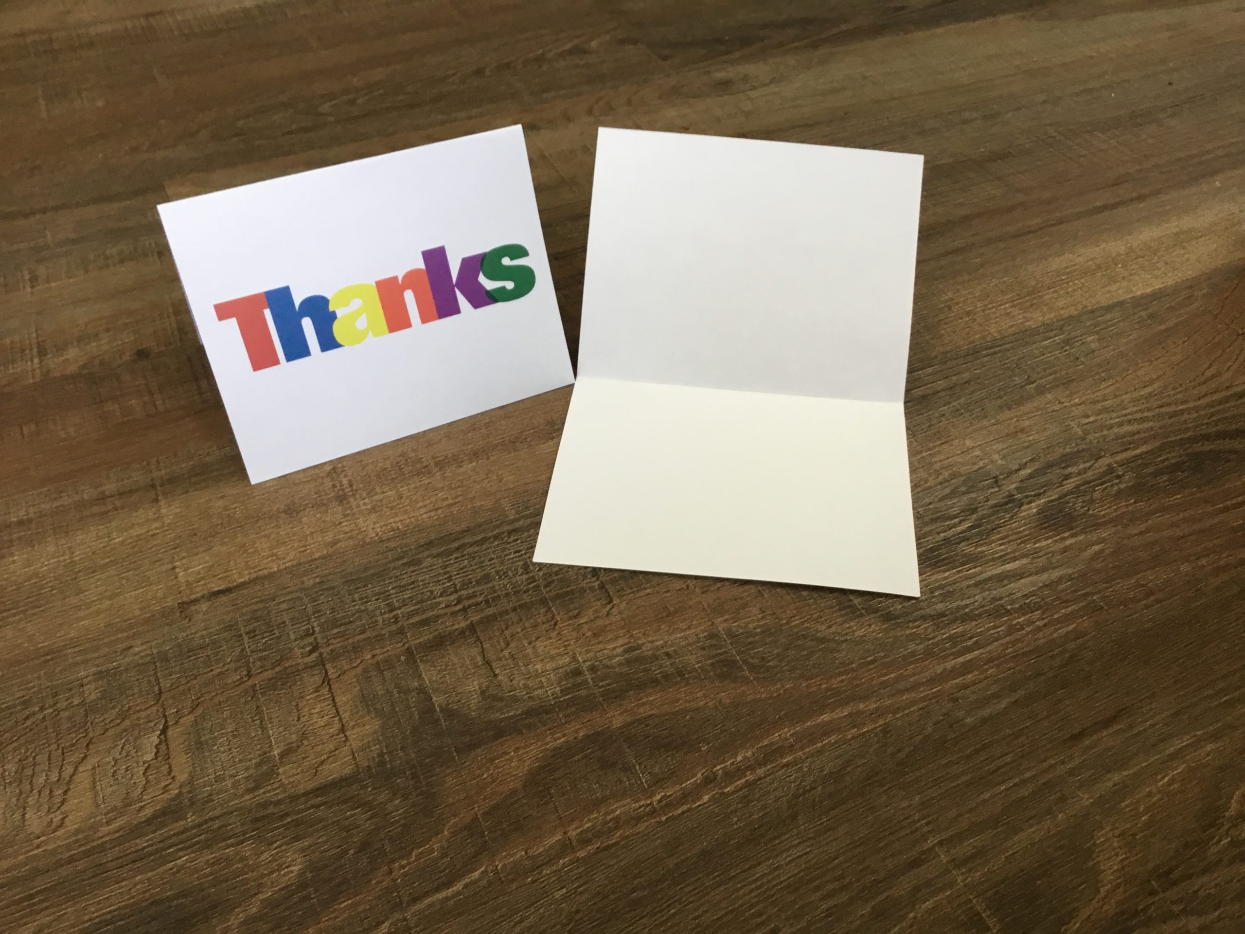 Thank You Thanks…BLANK INSIDE Peeple Greeting Cards