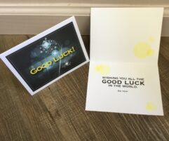 Wishing you all the GOOD LUCK in the world. Go you!