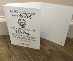 The World as we have created...