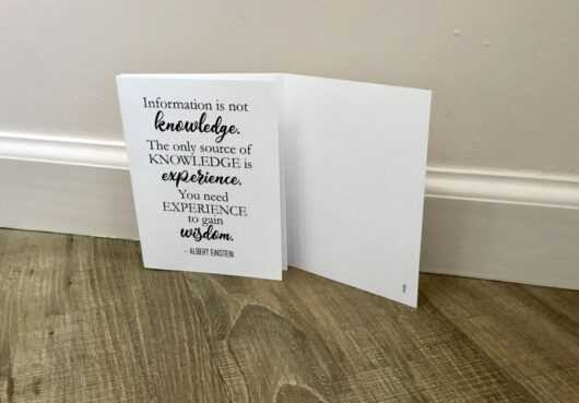 knowledge is experience